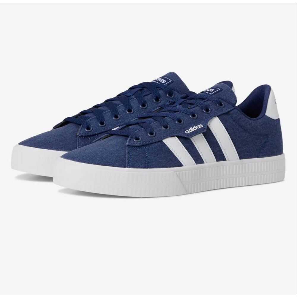Adidas Men’s Blue and White Bottom Daily 3.0 Tennis Shoes Sneakers Size 11.5 New